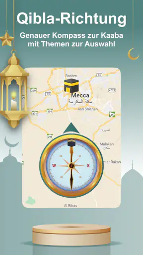 Gebetszeiten, Azan und Qibla screenshot