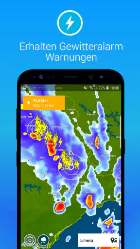 Gewitter Alarm Wetterplaza screenshot