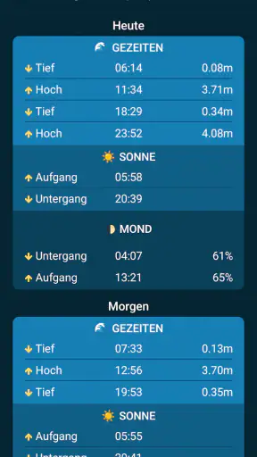 Gezeiten in der Nähe screenshot