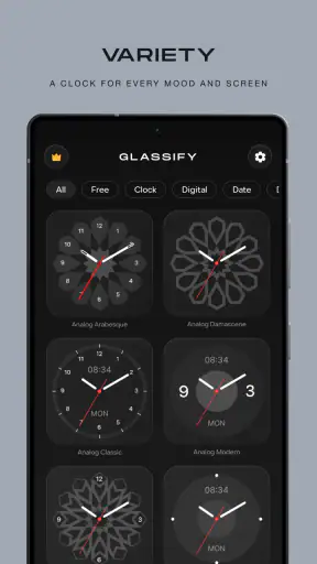 Glassify - Widgets & Designs screenshot