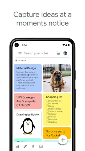 Google Keep – Notizen & Listen screenshot