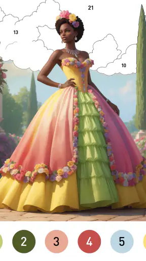 Gown Color - Farbe nach Nummer screenshot 10