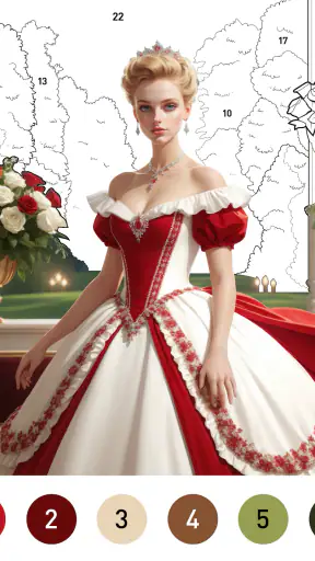 Gown Color - Farbe nach Nummer screenshot