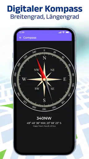 GPS-Navigation: 3D Weltkarte screenshot