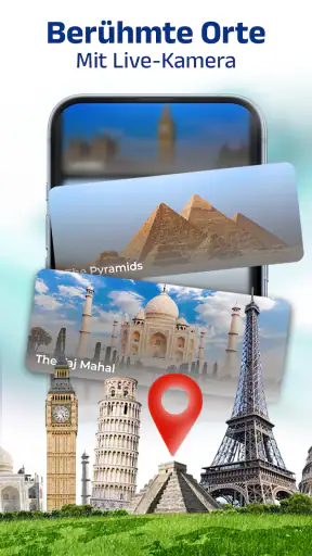 GPS-Navigation: 3D Weltkarte screenshot