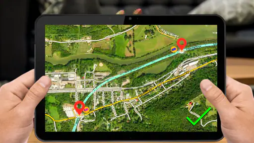 GPS-Navigation: Karte Richtung screenshot 3
