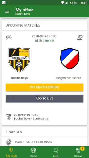 Hattrick Fußballmanager-Spiel screenshot