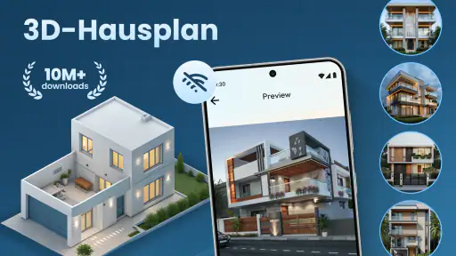 Hausentwurfsplan 3D-App screenshot