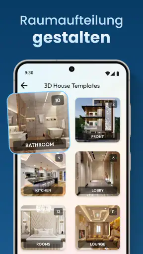 Hausentwurfsplan 3D-App screenshot