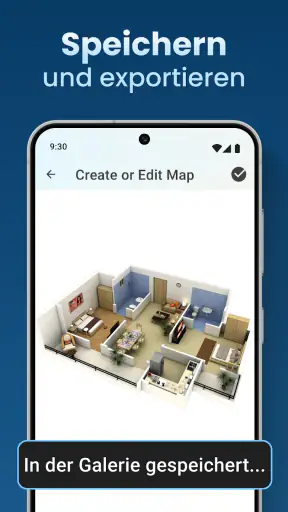 Hausentwurfsplan 3D-App screenshot
