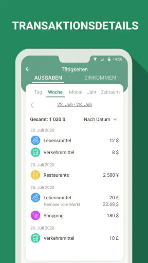 Haushaltsbuch - buchhaltung screenshot