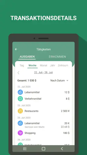 Haushaltsbuch - buchhaltung screenshot