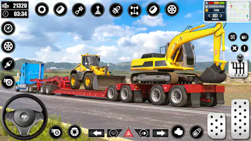 Heavy Truck Driving Cargo Game screenshot 12