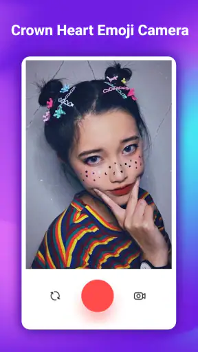 Herzkrone Emoji Kamera screenshot
