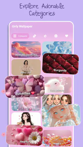 Hintergrundbilder für Mädchen screenshot