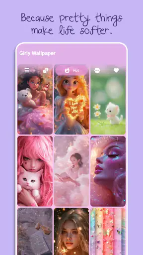 Hintergrundbilder für Mädchen screenshot
