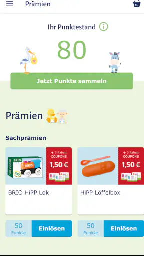 HiPP App screenshot