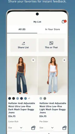 Hollister Co. screenshot
