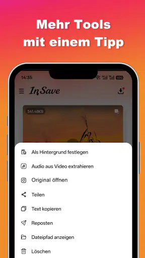 Ins Video- und Foto-Downloader screenshot