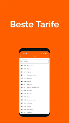 Internationale Anrufe screenshot