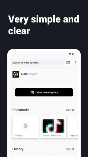Internet Web Browser - ZEUS screenshot