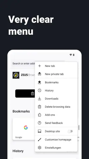 Internet Web Browser - ZEUS screenshot