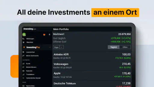Investing.com: Aktien & Börse screenshot 11
