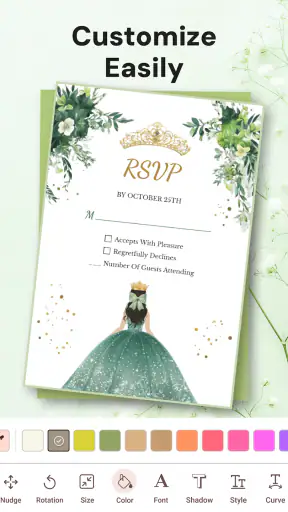 Invitation Maker & RSVP Cards screenshot 10