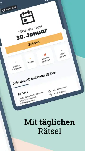 IQ Test Deutsch Gehirnjogging screenshot 11