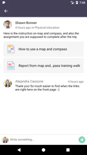 itslearning mobile screenshot