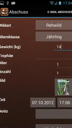 Jagdbegleiter screenshot
