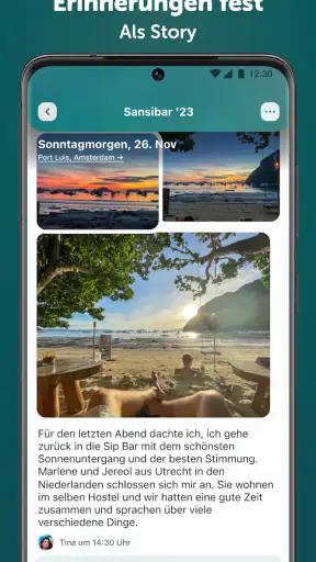 Journi Blog - Reisetagebuch screenshot