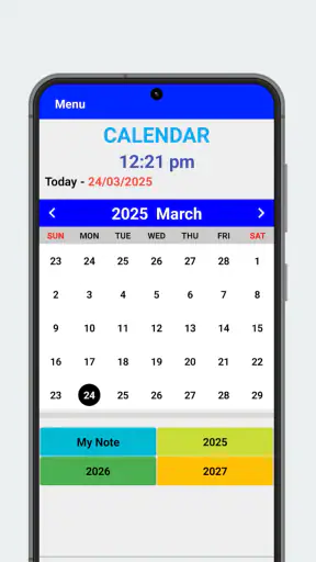 Kalender 2026 screenshot