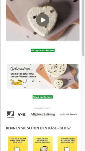 Käse selber machen screenshot