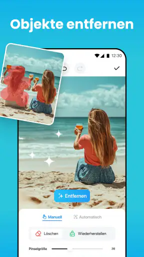 KI-Fotoeditor,Objekt Entfernen screenshot