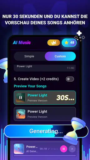 KI Song- & Textgenerator screenshot
