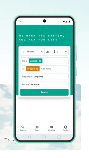 Kiwi.com – billig Flüge buchen screenshot
