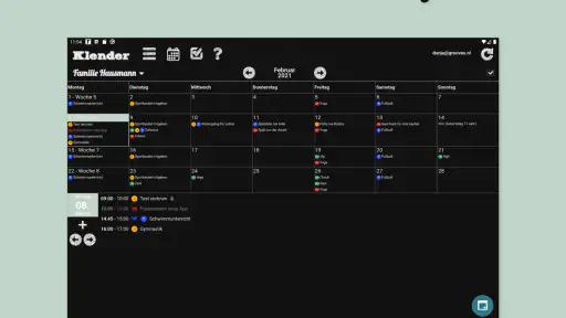Klender, Familienagenda screenshot 12