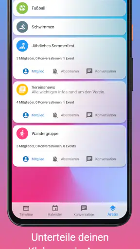 Klubraum – Vereinsapp & Orga screenshot