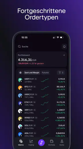 Kraken Pro: Krypto-Trading screenshot 4