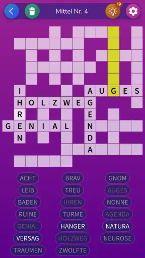 Kreuzgitter Worträtsel screenshot 11