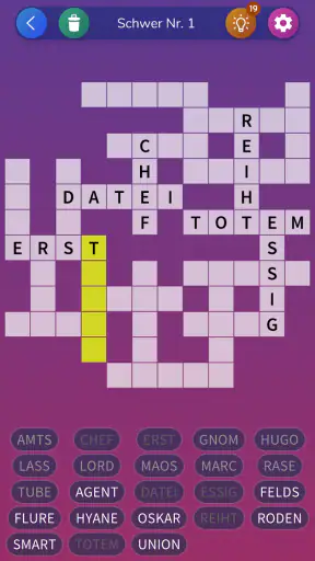 Kreuzgitter Worträtsel screenshot