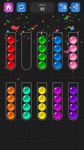 Kugel Sortierpuzzle, Farbspiel screenshot 5