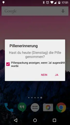 Lady Pill Reminder screenshot