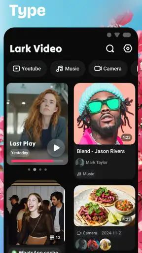 Lark Video speler screenshot