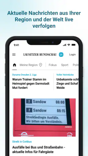 Lausitzer Rundschau screenshot
