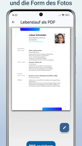 Lebenslauf erstellen & PDF screenshot
