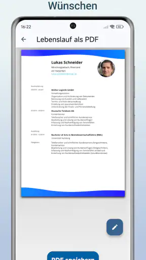 Lebenslauf erstellen & PDF screenshot 9