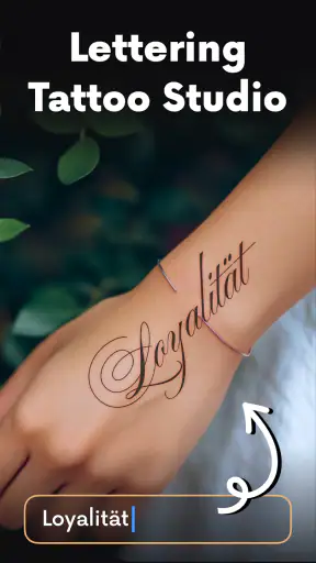 lettering Tattoo - Font Design screenshot