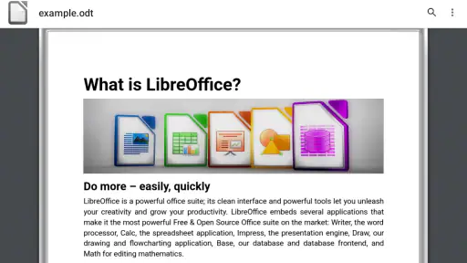 LibreOffice Viewer screenshot